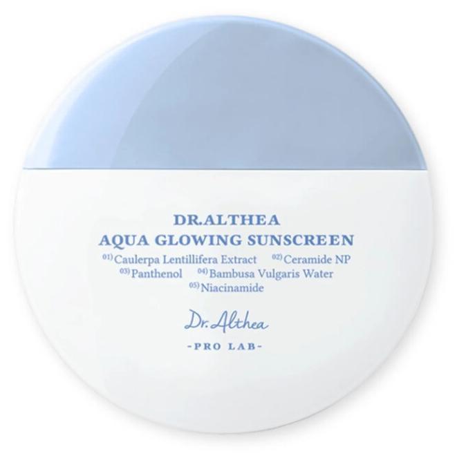 dr.althea sunscreen aqua glowing spf50 45ml