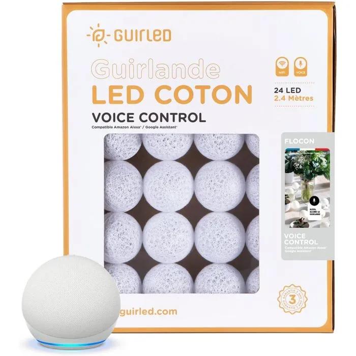 guirled garland light voice control 24 led