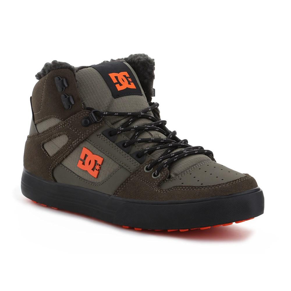 dc shoes high-top sneakers pure high-top wc wnt dusty olive/orange 45 eu