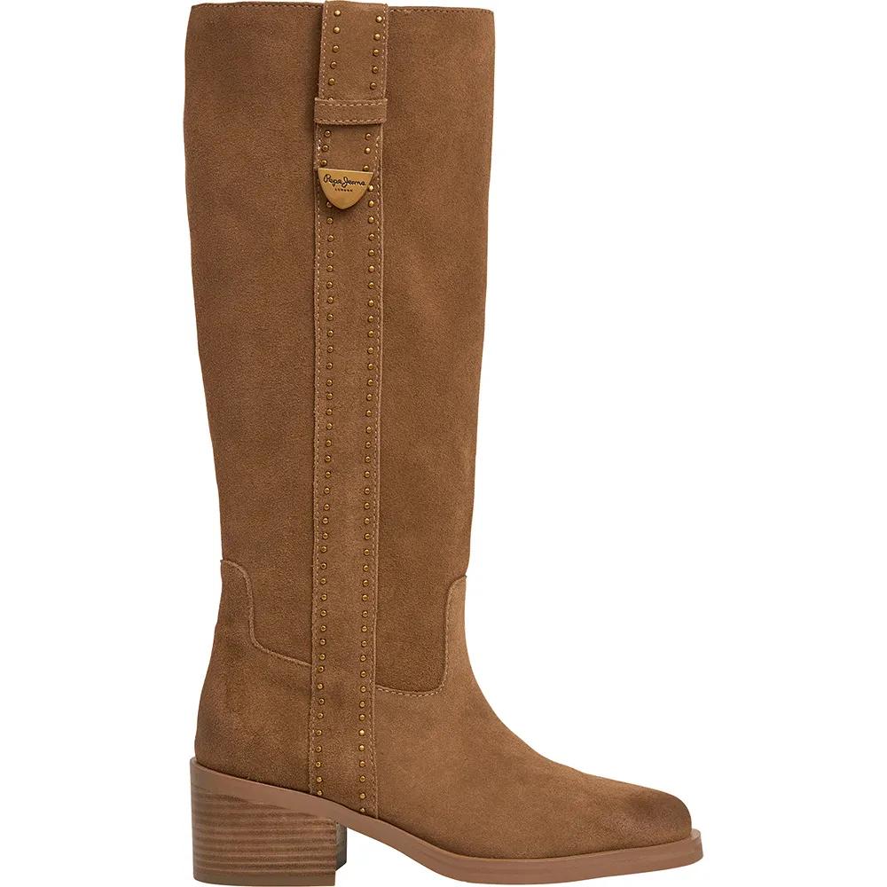 pepe jeans boots sandy studs camel 38 eu