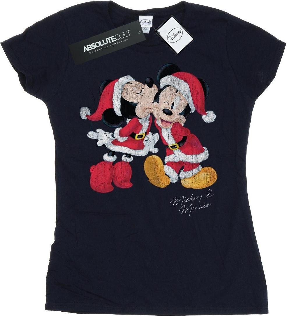disney t-shirt mickey and minnie christmas kiss cotton xl