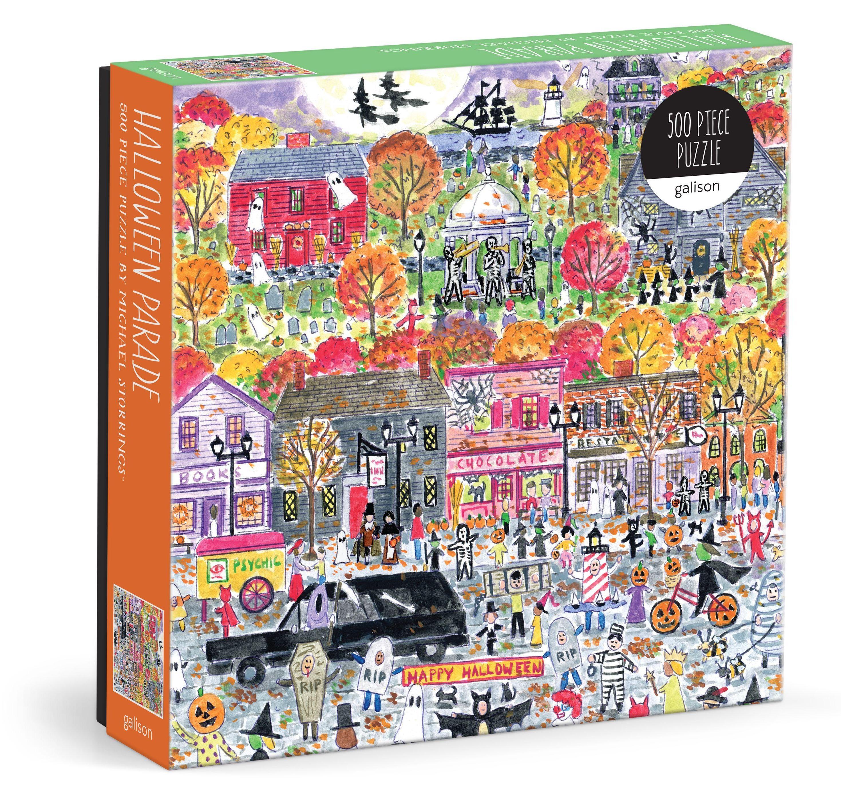 galison puzzle halloween parade 500 pieces