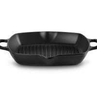 le creuset grill pan deep 30cm black matte
