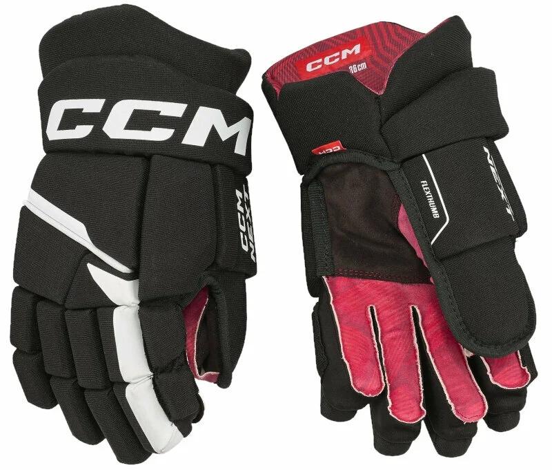 ccm hockey gloves next junior 11 inch black/white