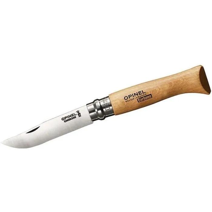 opinel folding knife carbon 8.5cm blade