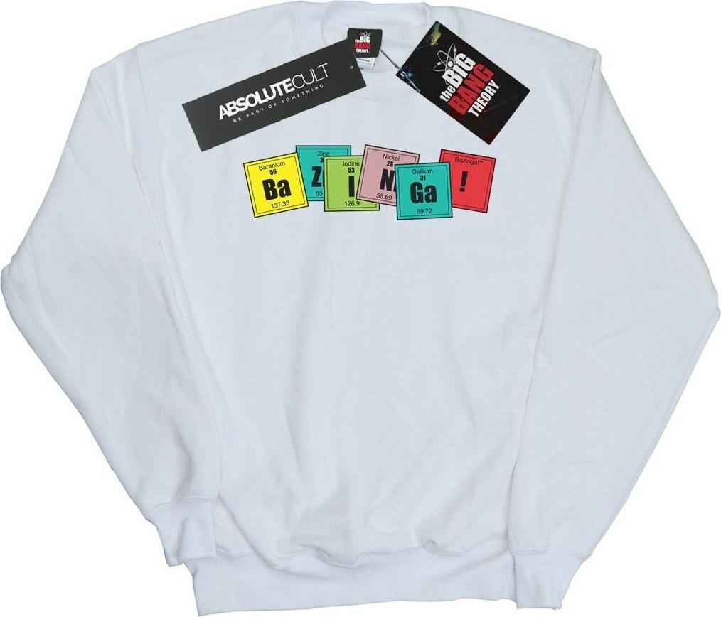 the big bang theory sweatshirt bazinga 5xl white