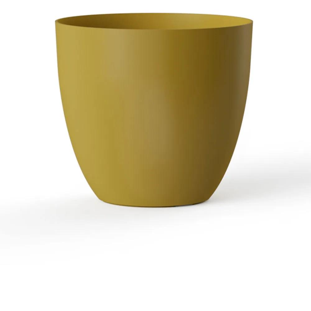 plastiken flower pot doré 18 cm