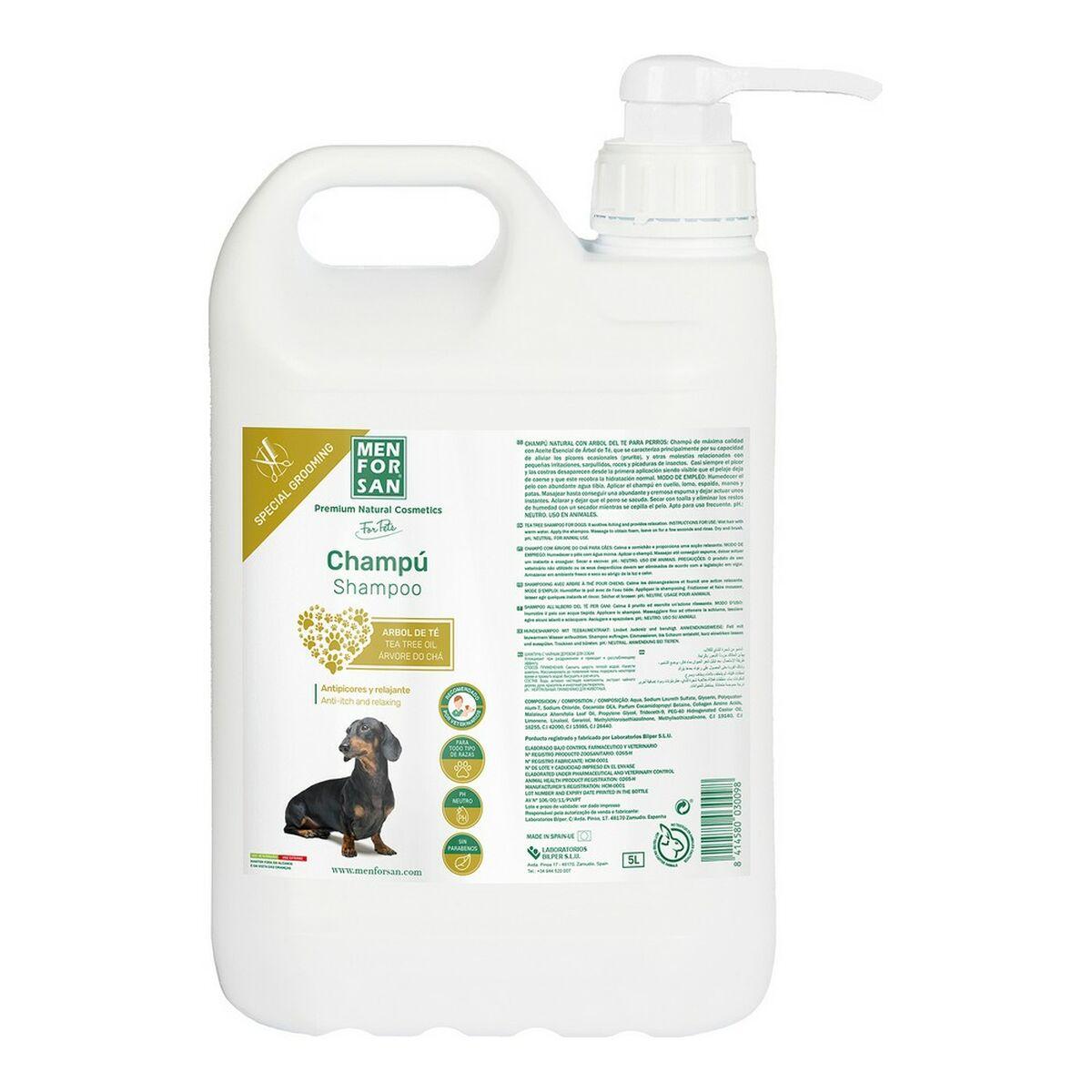 menforsan dog shampoo tea tree 5l caramel