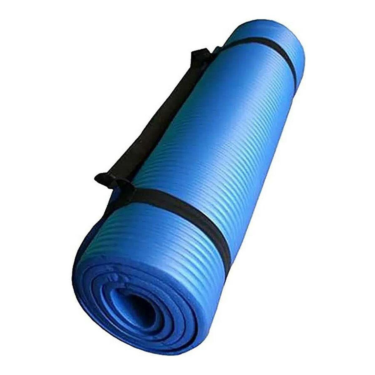 softee yoga mat matrixcell blue 180x60cm