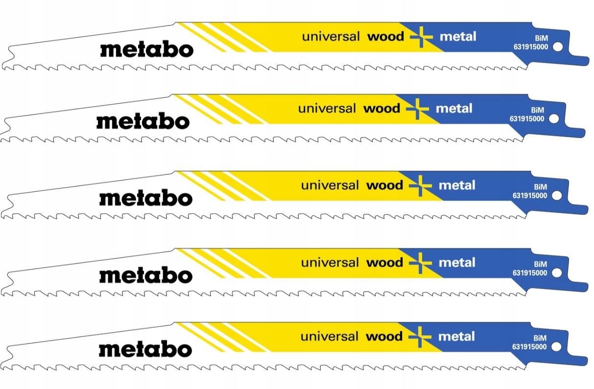 metabo saw blades universal wood + metal 200 x 1.25 mm 5 pack