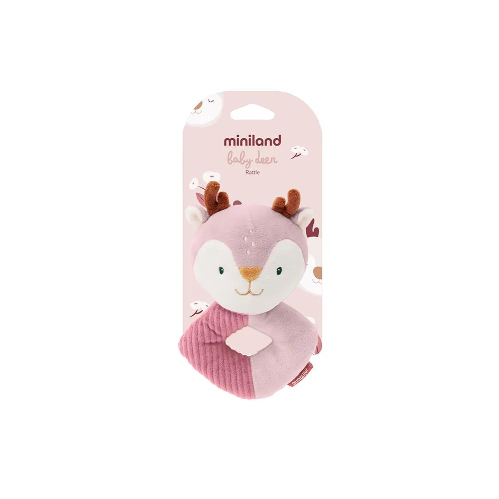 miniland rattle deer soft 0+ months