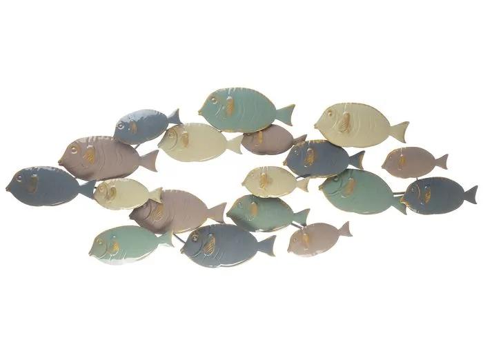 beliani wall decoration fermium multicolor 47x123cm