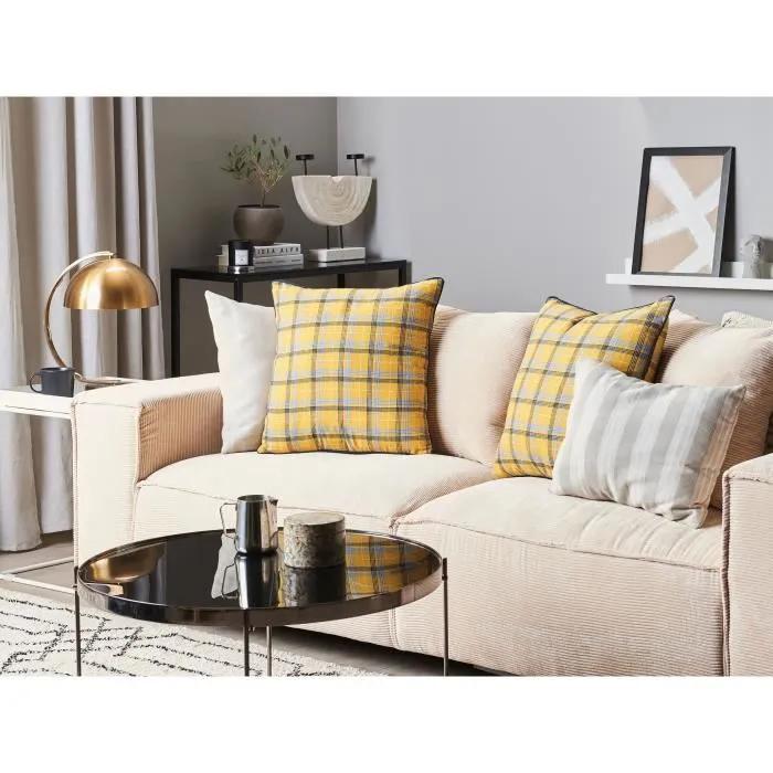 beliani decorative cushion dicentra multicolor 45x45cm