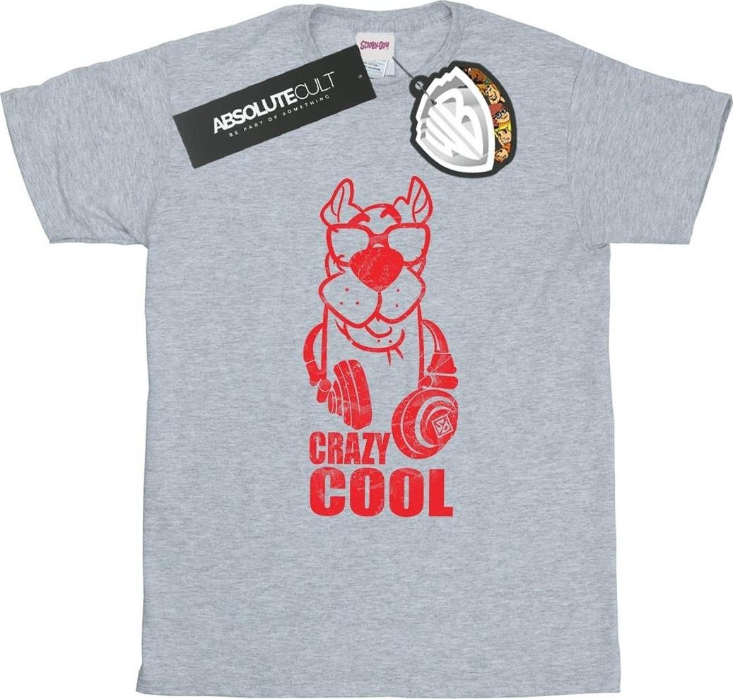 scooby doo t-shirt crazy cool grey