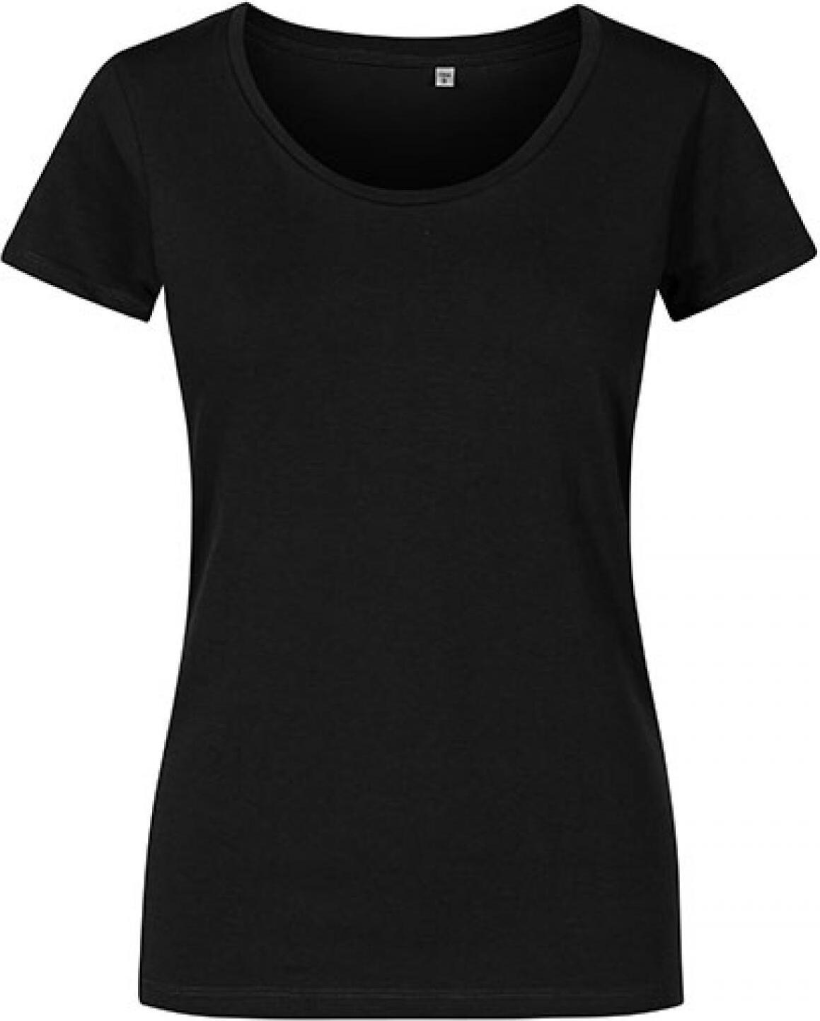x.o by promodoro t-shirt deep scoop black xs