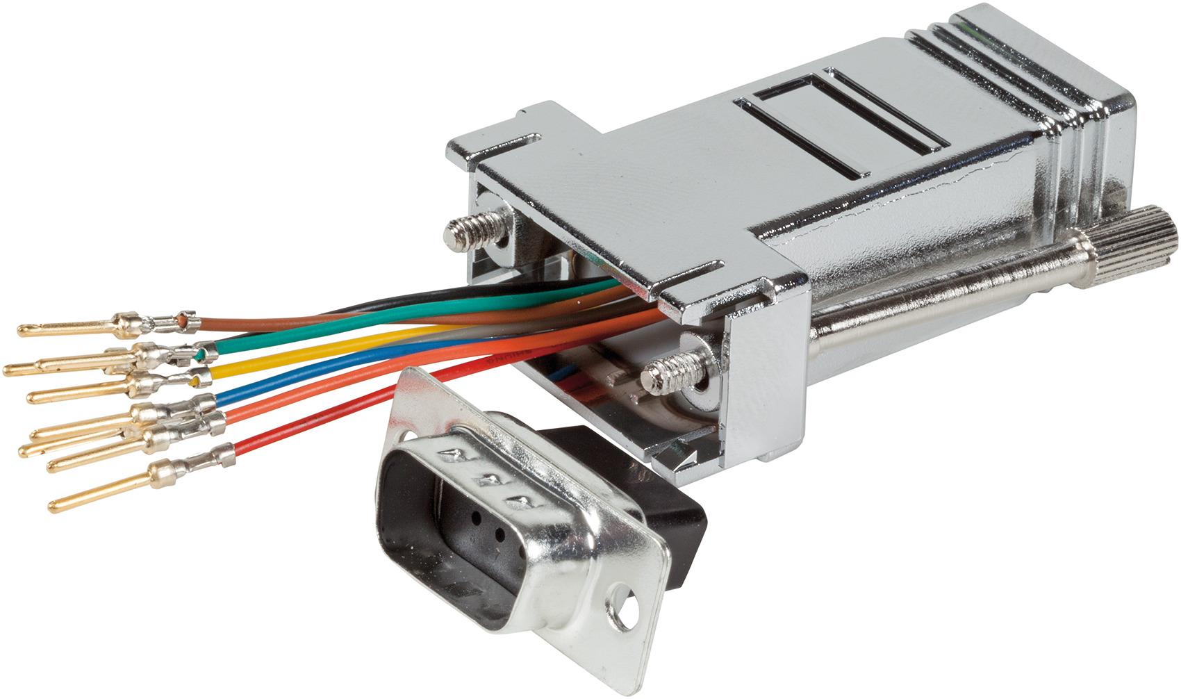 efb elektronik network adapter d-sub09 to rj45 metal housing