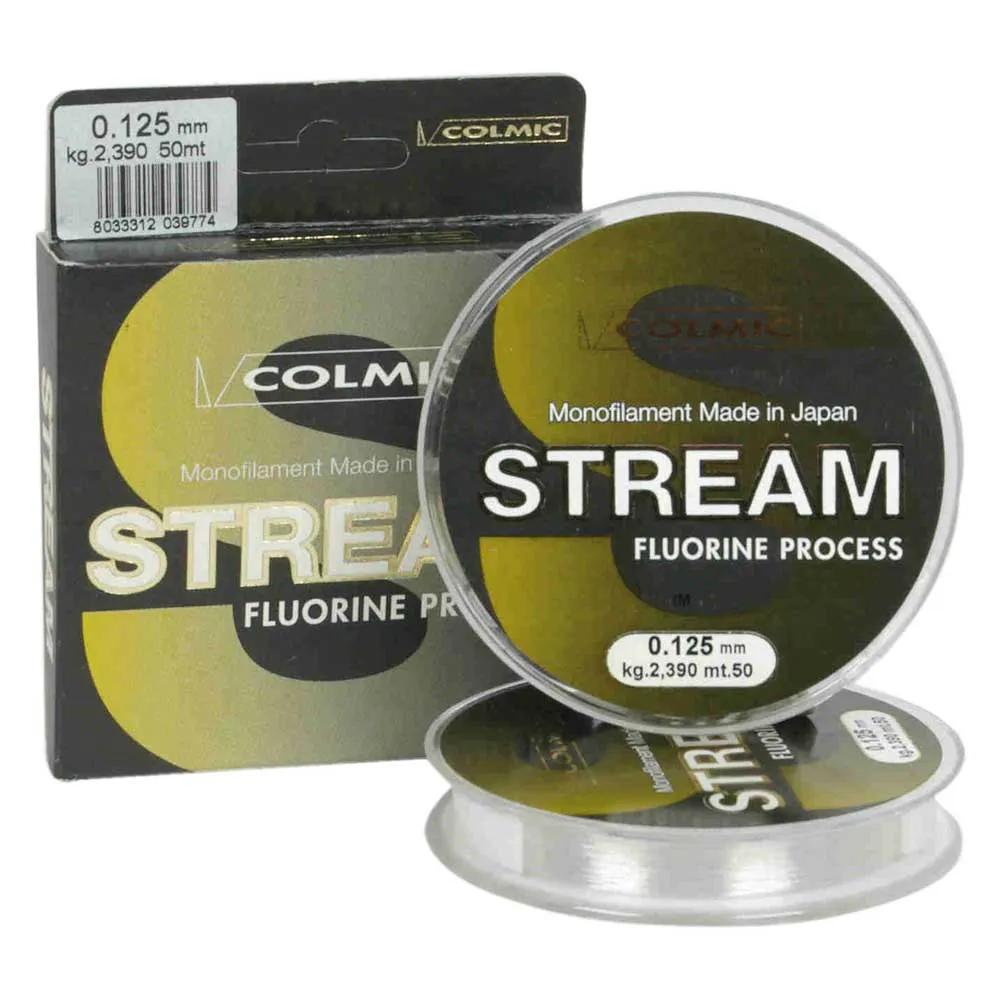 colmic monofilament fishing line teck stream 50m 0.080mm
