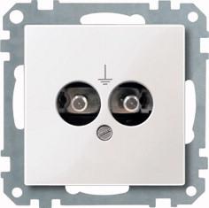 merten socket insert 290419 polar white 1 piece