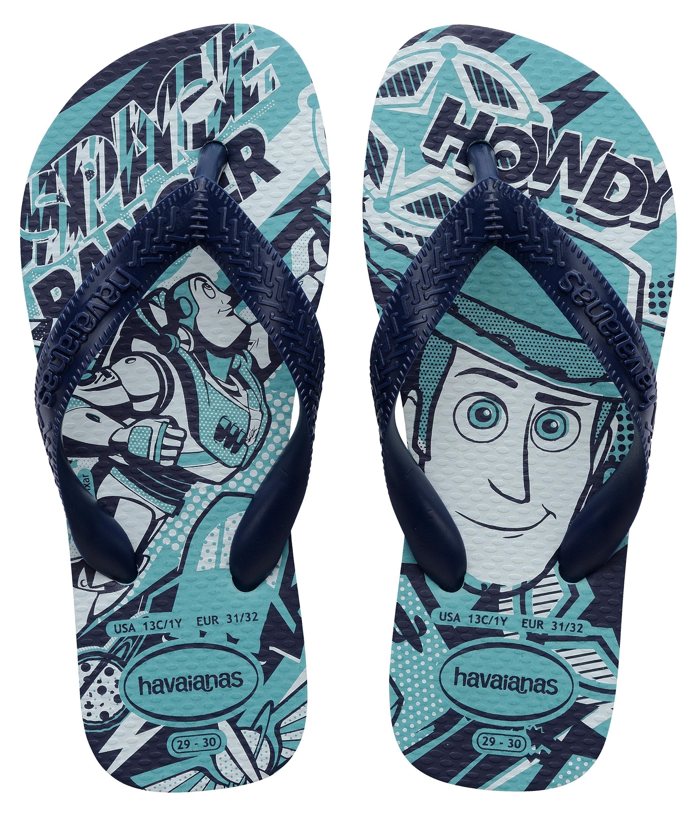 havaianas flip-flops disney blue/navy 33/34