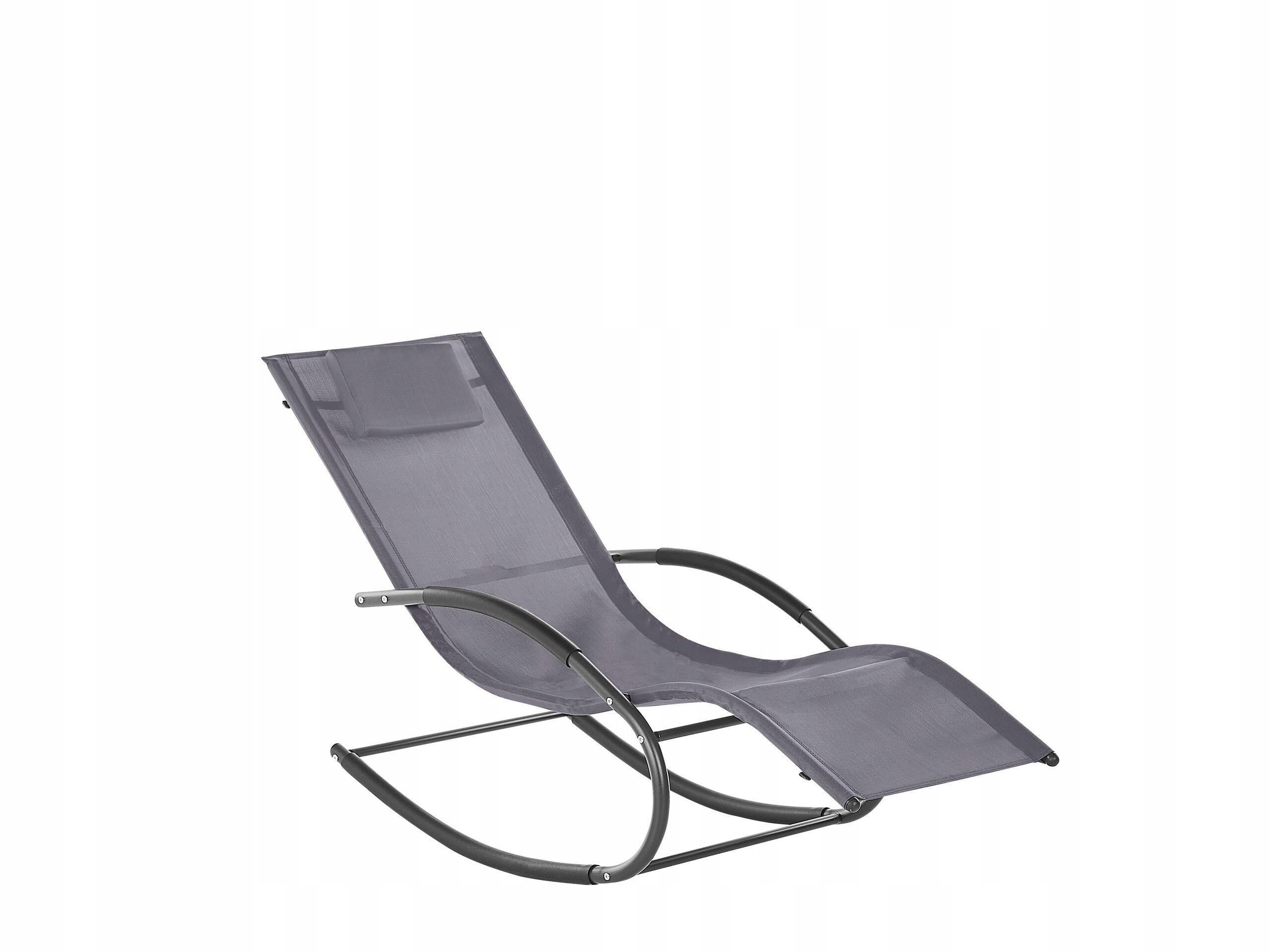beliani sun lounger carano ii grey