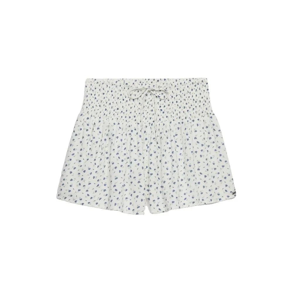 superdry shorts mini smocked white l