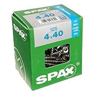 spax screw a2 inox trx 4x40mm 125 pcs