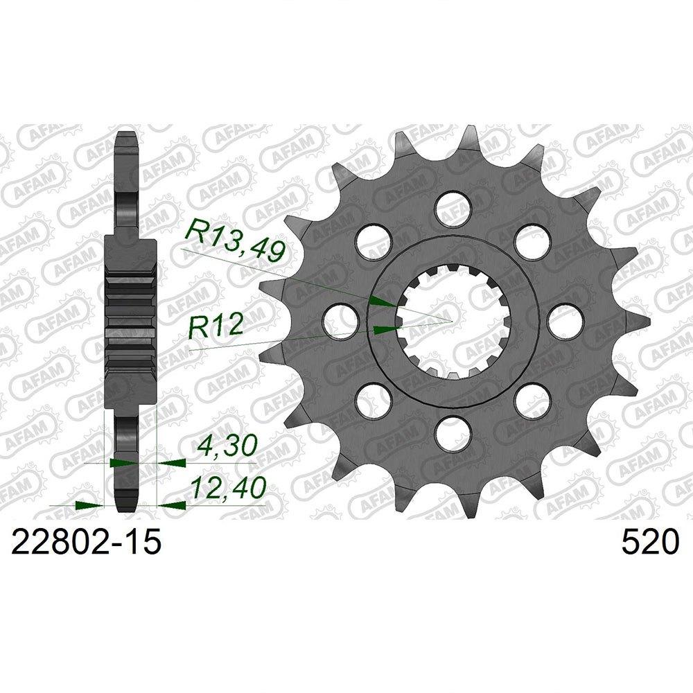 afam front sprocket 22802 17t