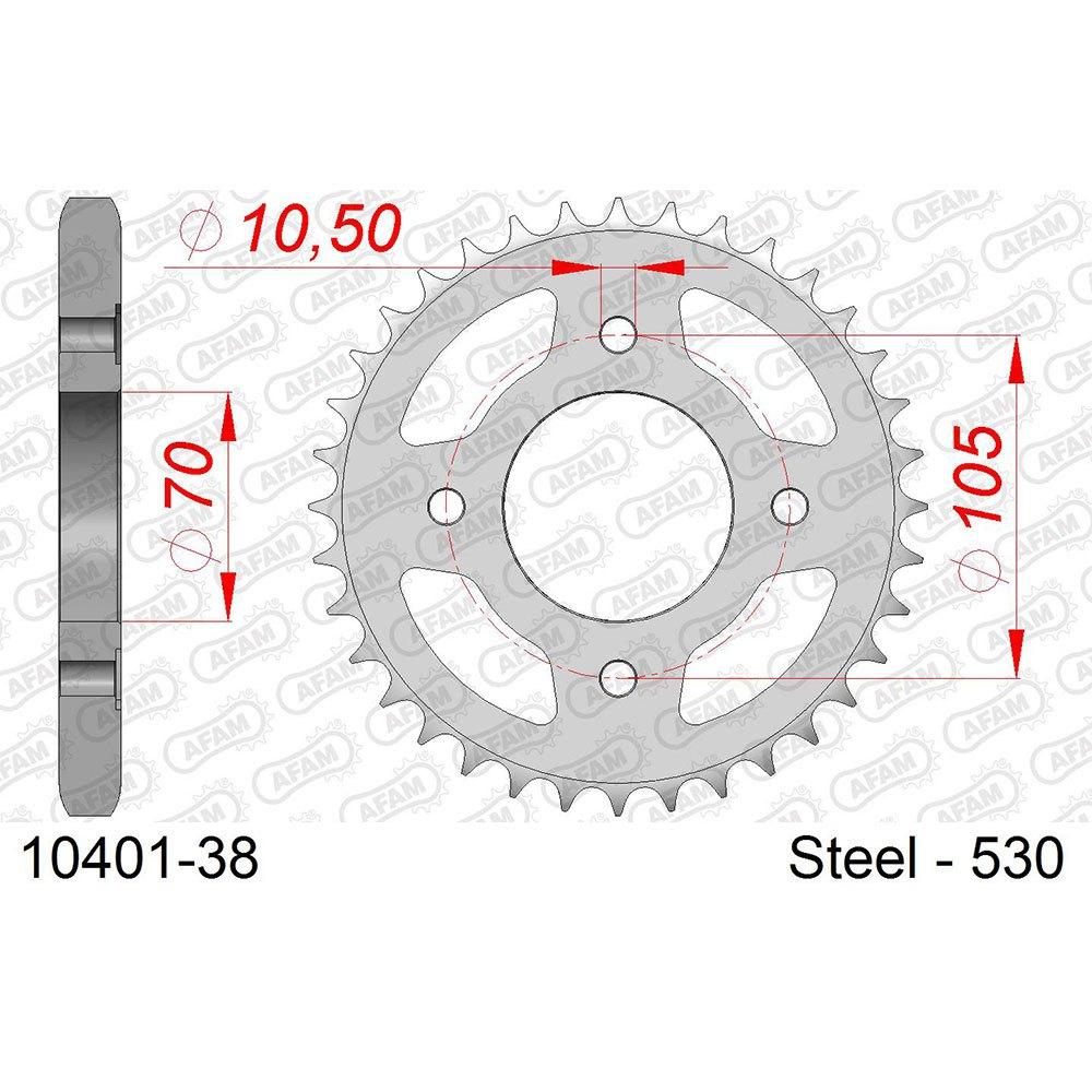 afam rear sprocket 10401 38t