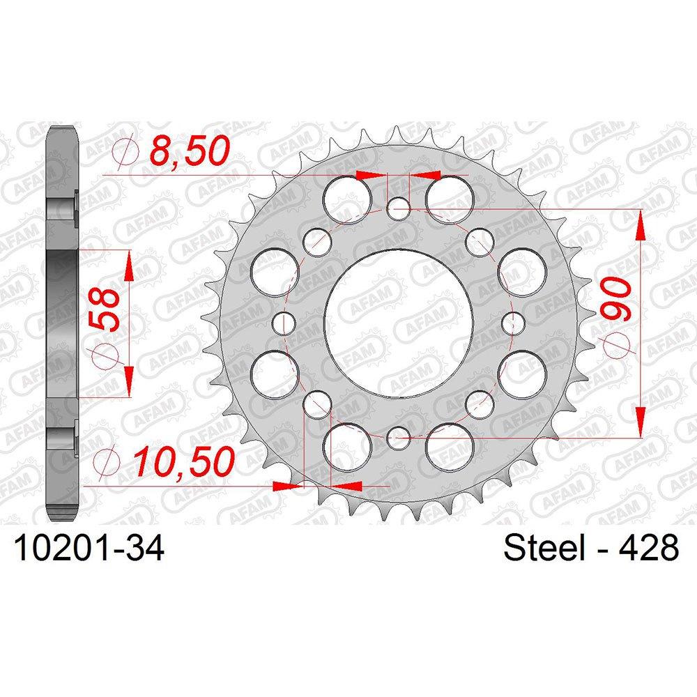 afam rear sprocket 10201-37 37t