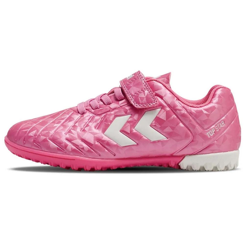 hummel football boots top star vc 2.0 turf aurora pink 28