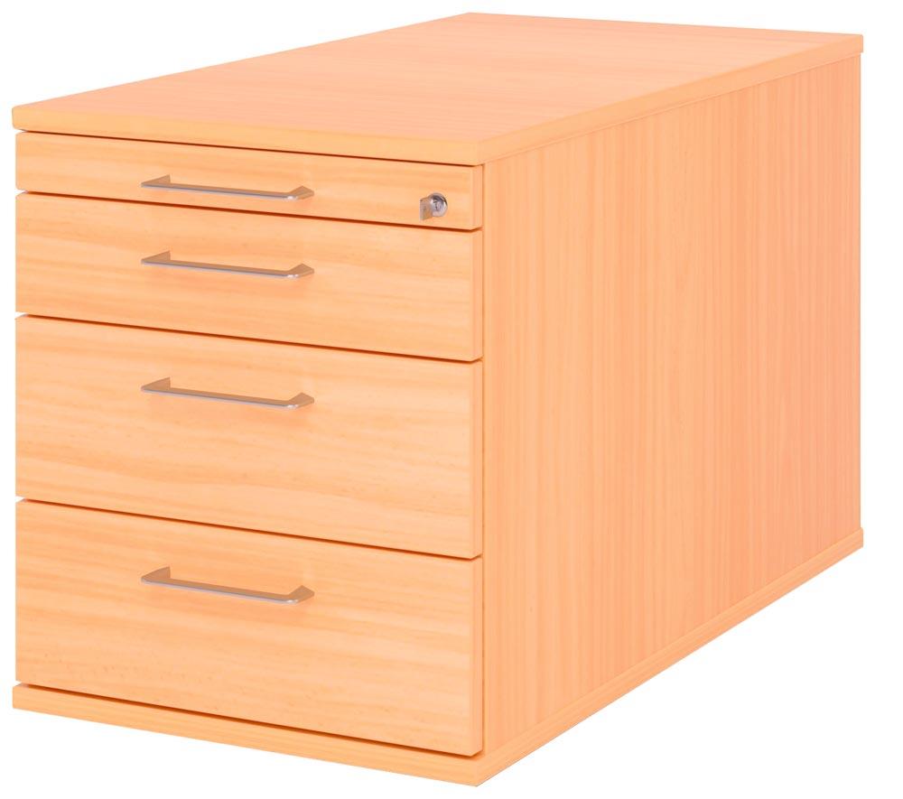 sigana rollcontainer tc30 beech 3 drawers