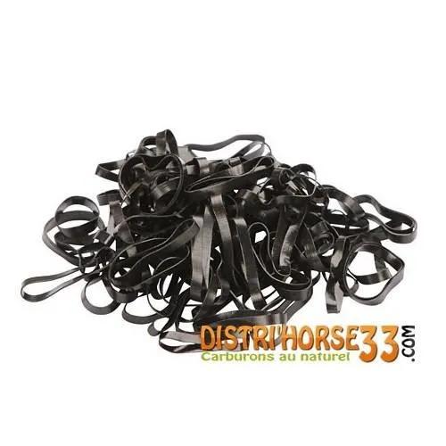 kerbl silicone hair elastics 500 pack black