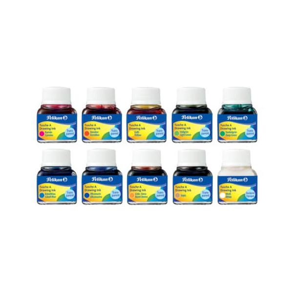 pelikan ink set 523 assorted colors 10ml pack of 10