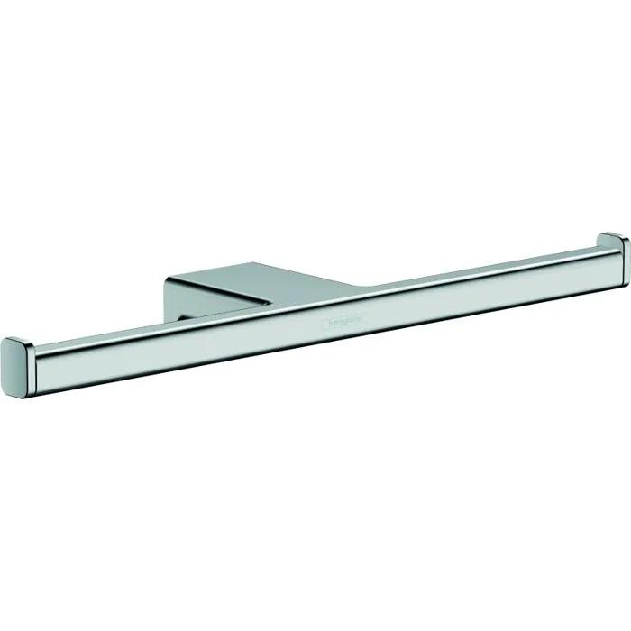 hansgrohe toilet paper holder addstoris double 300mm chrome