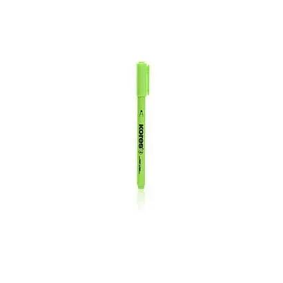 kores highlighter pen chisel tip green