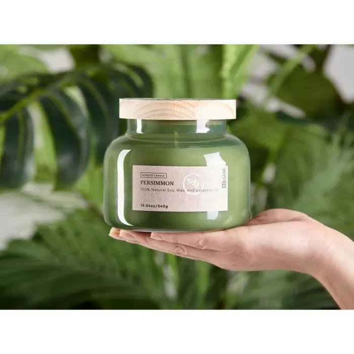 beliani scented candle delight bliss persimmon 1 piece