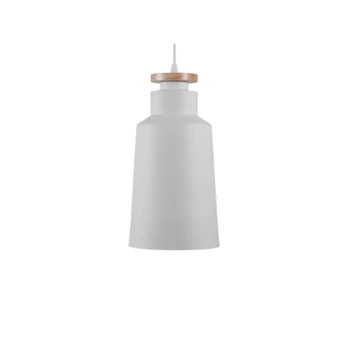 beliani pendant lamp neva white aluminum