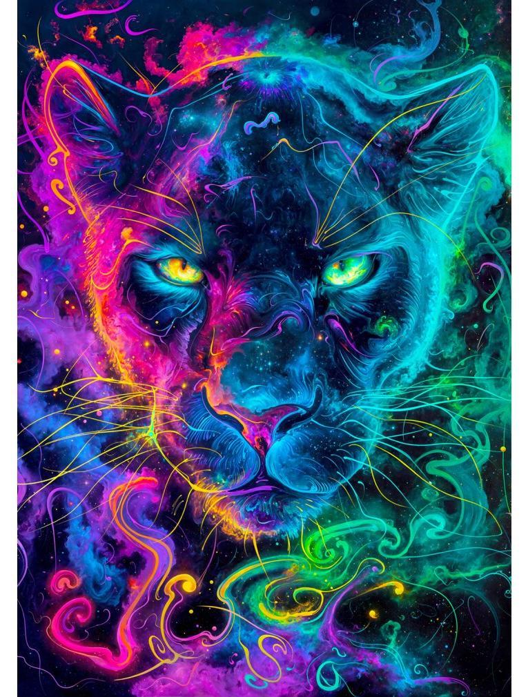viel spass mit puzzle 3d neonov panther 1000 dlks