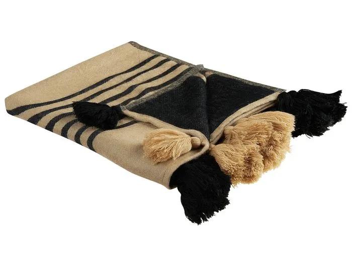 thaprek blanket abstract beige 130x170cm