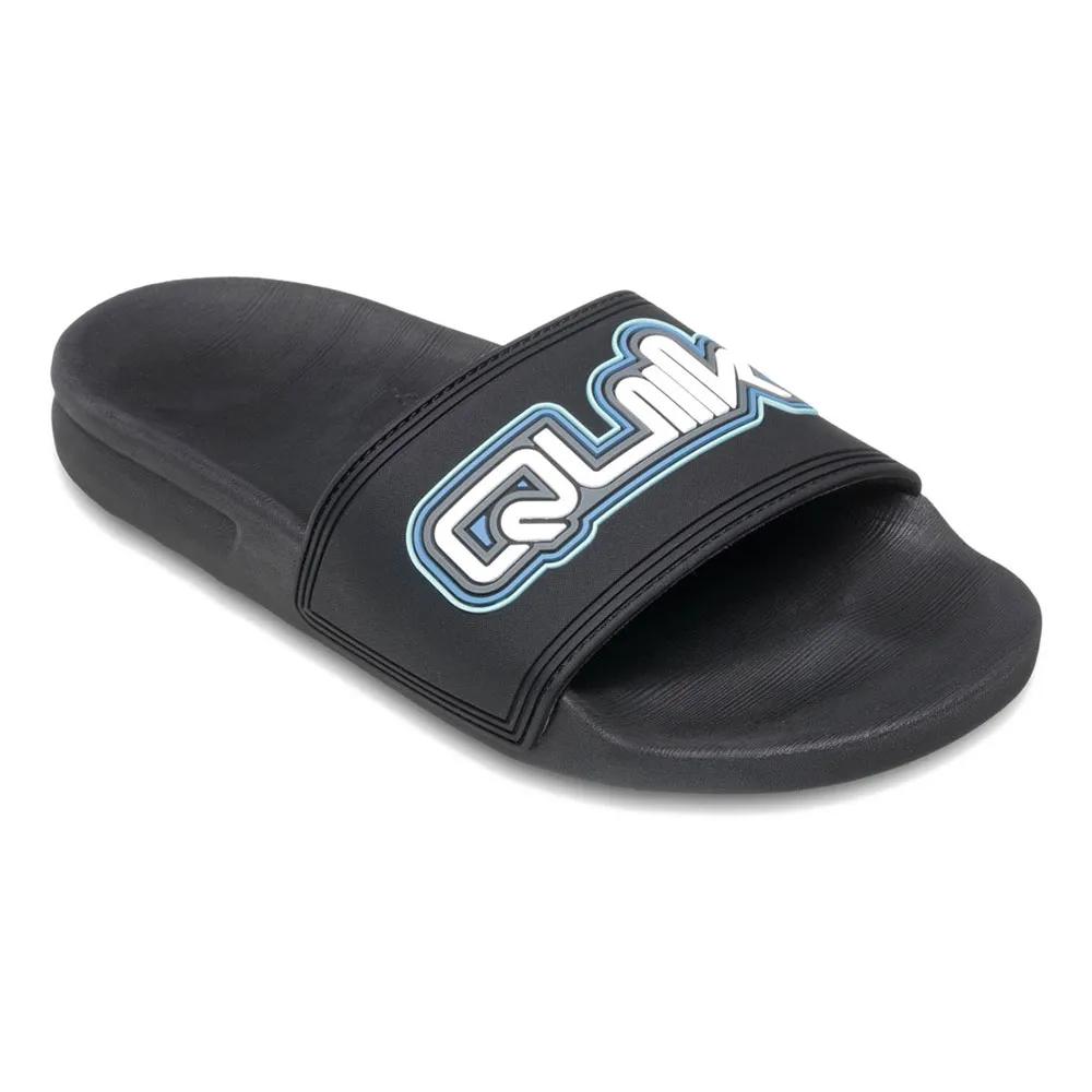 quiksilver slides rivi wordmark ii black 37 eu