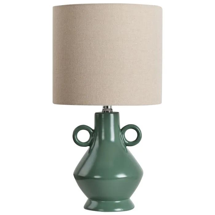 beliani table lamp kerulen ceramic green