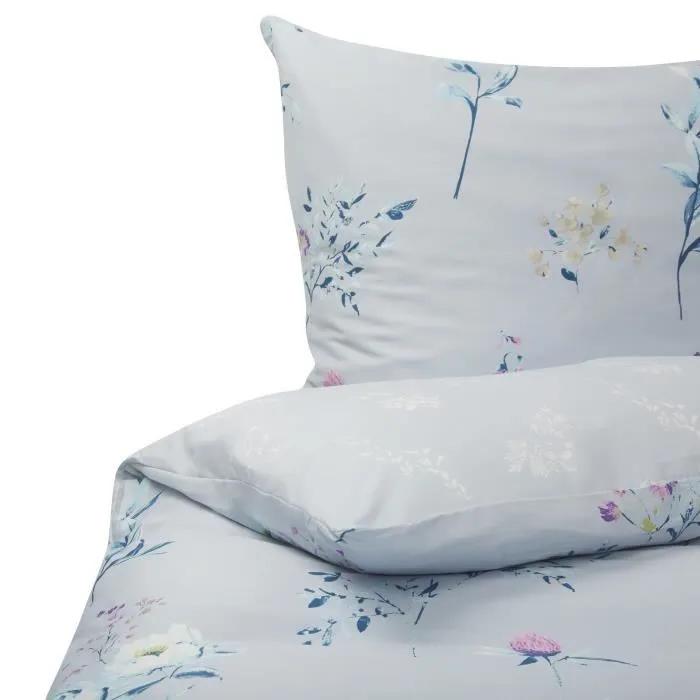 beliani duvet cover set floral 135x200 cm