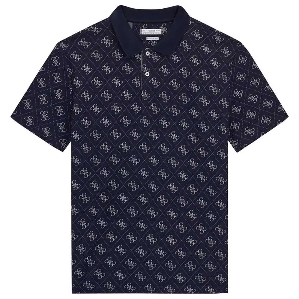 guess polo shirt m6gp04k3073 blue xl