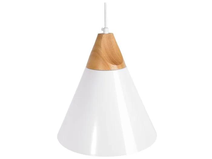 beliani pendant lamp albano white aluminum