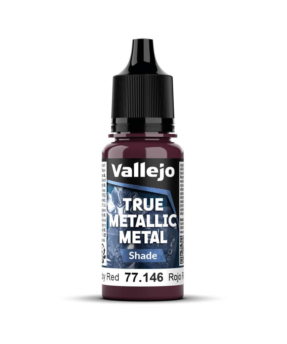 vallejo model paint true metallic metal shade ruby red 18 ml