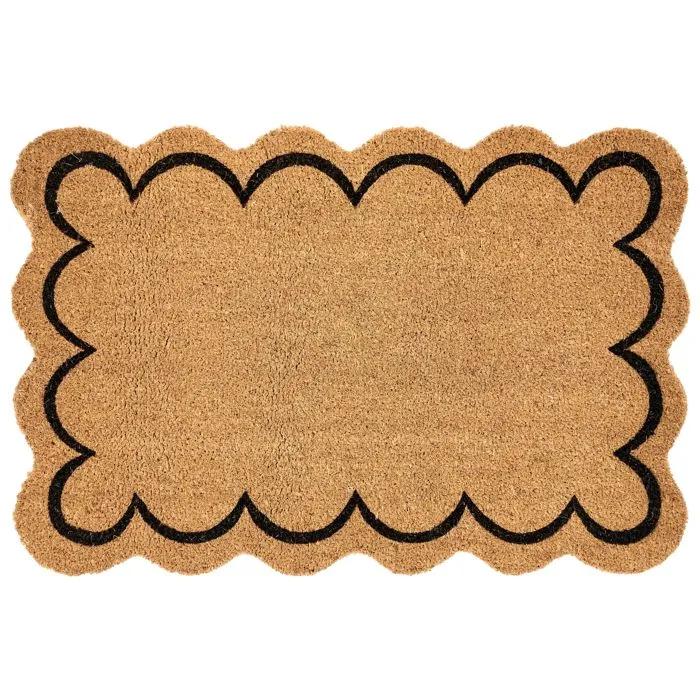 beliani doormat holon coconut fiber 60x90cm