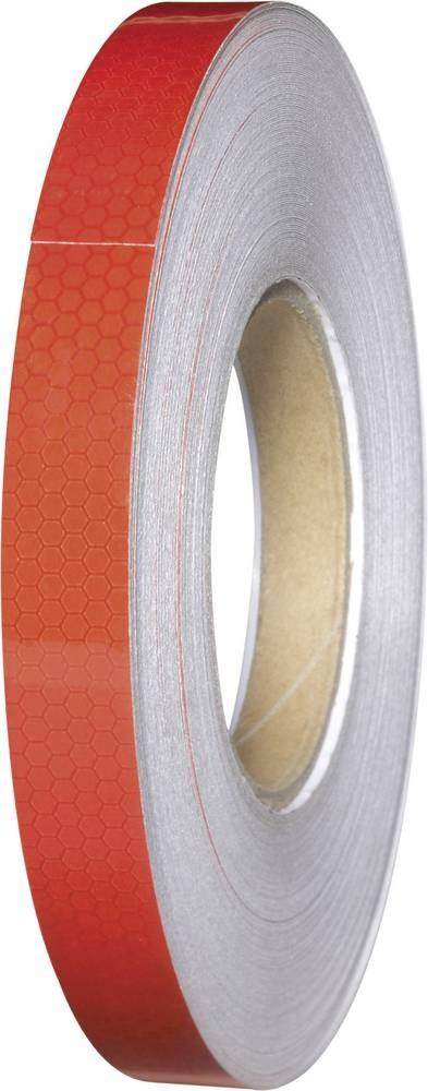 toolcraft adhesive tape rt19 reflective red 45m x 19mm