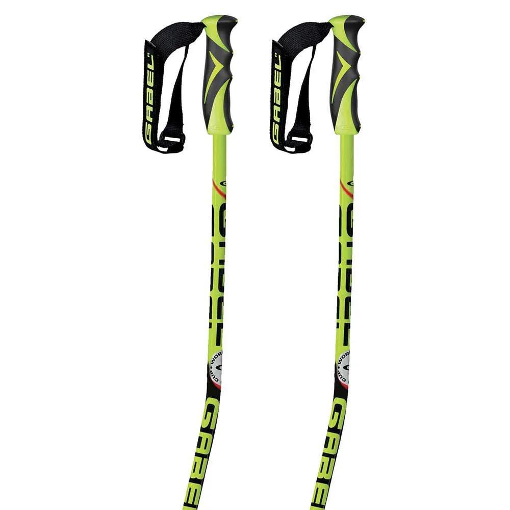 gabel ski poles dh yellow 125 cm