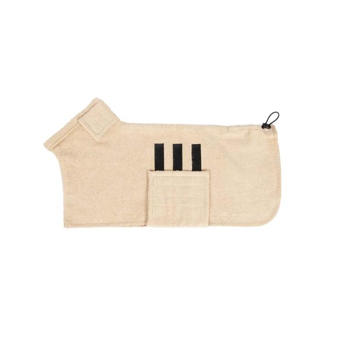 ebi dog bathrobe japandi beige xs
