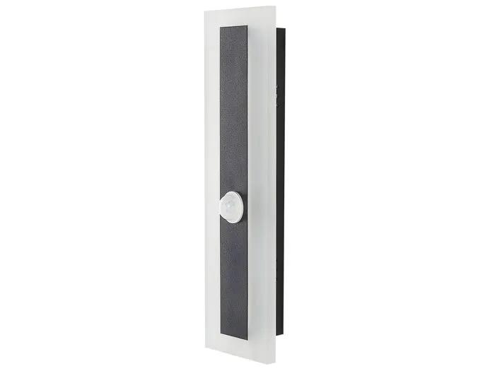 beliani outdoor wall light savane black 30cm
